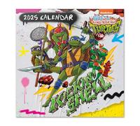 Grupo Erik - Calendrier Mural 2025 Les Tortues Ninja | Calendrier Mensuel 30x60cm - De Janvier 2025 à Décembre 2025
