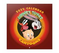 Grupo Erik - Calendrier Mural 2025 Looney Tunes | Calendrier Mensuel 30x60cm - De Janvier 2025 à Décembre 2025