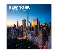 Grupo Erik - Calendrier Mural 2025 New York | Calendrier Mensuel 30x60cm - De Janvier 2025 à Décembre 2025
