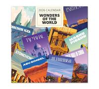 Grupo Erik - Calendrier Mural 2026 Merveilles du Monde | Calendrier Mensuel 2026-30x60cm - De Janvier à Décembre