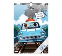 Grupo Erik - Calendrier Mural Harry Potter 2026, Calendrier Mensuel Format A3 | 12 Mois, Janvier à Décembre - 29,7x42 cm