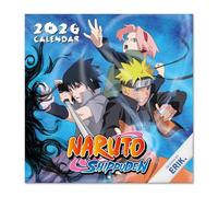 Grupo Erik - Calendrier Mural 2026 Naruto | Calendrier Mensuel 2026-30x60cm - De Janvier à Décembre