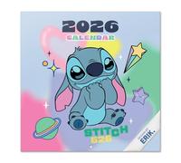 Grupo Erik - Calendrier Stitch 2026 - Calendrier 2026 Mural Mensuel │ Idee Cadeau : Calendriers Muraux │ De Janvier à Décembre : Espace pour notes et Illustrations décoratives (30x60 cm)