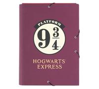 Grupo Erik - Chemise Cartonnée A4 Harry Potter | Chemise à Rabats Rigide | Pochette Cartonnée 24 x 34 cm | Fournitures Scolaires, Fournitures de Bureau