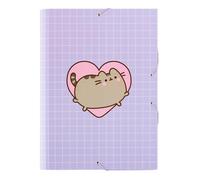 Grupo Erik - Chemise Cartonnée A4 Pusheen | Chemise à Rabats Rigide | Pochette Cartonnée 24 x 34 cm | Fournitures Scolaires, Fournitures de Bureau
