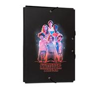 Grupo Erik - Chemise Cartonnée A4 Stranger Things | Chemise à Rabats Rigide | Pochette Cartonnée 24 x 34 cm | Fournitures Scolaires, Fournitures de Bureau
