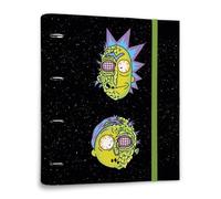 Grupo Erik - Classeur 4 anneaux Rick et Morty, Couverture Rigide 32 x 27 cm | Fourniture Scolaire, Fournitures de Bureau, Classeur A4