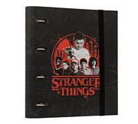 Classeur - Stranger Things - 4 Anneaux - Noir - 32 X 28 Cm - Produit Officiel