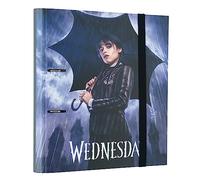 Grupo Erik - Classeur A4 2 Anneaux Mercredi Addams | Classeur Rigide 2 Anneaux, Format 27 x 32 cm | Fournitures Scolaires, Organiseurs, Fournitures de Bureau