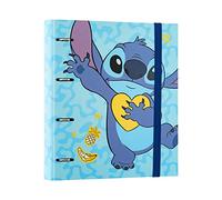 Grupo Erik - Classeur A4 4 Anneaux Disney - Stitch | Classeur Rigide 4 Anneaux, Format 27 x 32 cm | Fournitures Scolaire, Organiseurs, Fournitures de Bureau