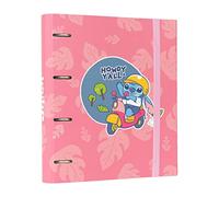 Grupo Erik - Classeur A4 4 Anneaux Disney - Stitch | Classeur Rigide 4 Anneaux, Format 27 x 32 cm | Fournitures Scolaire, Organiseurs, Fournitures de Bureau