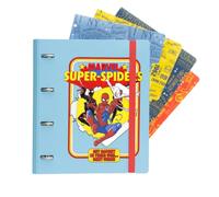 Grupo Erik - Classeur A4 4 Anneaux Marvel, Spiderman, Fournitures Scolaires