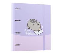 Grupo Erik - Classeur A4 4 Anneaux Pusheen | Classeur Rigide 4 Anneaux, Format 27 x 32 cm | Fournitures Scolaire, Organiseurs, Fournitures de Bureau