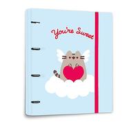 Grupo Erik - Classeur A4 4 Anneaux Pusheen | Classeur Rigide 4 Anneaux, Format 27 x 32 cm | Fournitures Scolaire, Organiseurs, Fournitures de Bureau