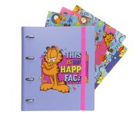 Grupo Erik | Classeur A4 Souple 4 Anneaux Garfield | Cadeau Rentrée