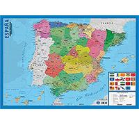 Grupo Erik Editores: Erik® - Planche Éducative | Affiche semi-rigide 40 x 59 cm | Carte de l'Espagne