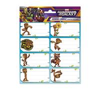 Grupo Erik - Pack de 16 Étiquettes Autocollantes de 8 x 4 cm, Marvel, Groot | Étiquettes Scolaires, Étiquettes de Noël, Étiquettes pour Cahiers et Pochettes