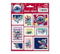 Grupo Erik - Étiquettes Cadeaux de Noël Disney, Stitch | Étiquettes Autocollantes, Autocollants de Noël, Étiquette pour Cadeau
