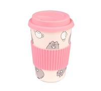 Grupo Erik - Gobelet Pusheen avec Couvercle en Silicone, Tasse Céramique 400ml | Gobelet Céramique Enfant, Mug Isotherme