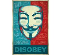 Grupo Erik gpe5240 Poster Disobey, Papier, Multicolore, 91 x 61.5 x 0,1 cm