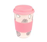 Grupo Erik Kaffeebecher To Go Keramik Pusheen Cat Trinkbecher Tasse mit Deckel 4
