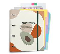 Grupo Erik Kokonote - Classeur à anneaux A4 - Terracota Fruits - Set de classeurs avec intercalaires pour classeurs A13