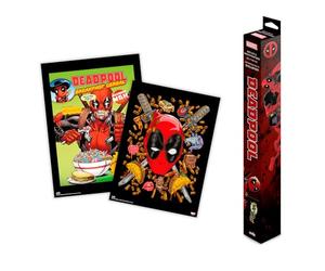 Grupo Erik - Lot 2 Mini Posters 52x38cm Marvel Deadpool | Deco Maison, Decoration Murale, Affiche Décorative