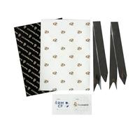 Grupo Erik Lot de 2 feuilles de papier cadeau Real Madrid, ruban en papier, autocollants, papier cadeau d'anniversaire, cadeaux Real Madrid, cadeaux de football, papier cadeau de football