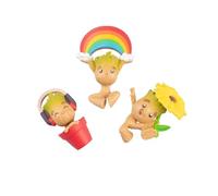 Grupo Erik - Lot de 3 aimants de frigo | Magnet Figurines 3D Marvel Groot, Cadeaux Originaux | Accessoires de décoration de Cuisine Marvel pour Fans de Groot