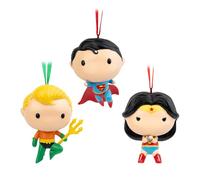 Grupo Erik - Lot de 3 décorations de Noël DC Comics - Boules originales en résine pour sapin