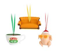 Grupo Erik - Lot de 3 Décorations Noël Friends | Boules de Noël Originales en Résine, Décorations Sapin de Noël