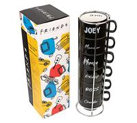 Grupo Erik - Lot de 6 Tasses Empilables à Café originale, avec Support, Tasses expresso, tasse à café design, mug friends STAZ001
