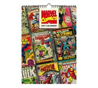 Grupo Erik Marvel Comics Calendrier 2027 Mural Grande A3-2027 | 29,7x42cm, Planificateur Mensuel, 12 Illustrations sous Enveloppe de Protection, En Anglais