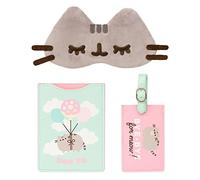 Grupo Erik Mixte Set de Voyage Pusheen Ensemble Prot ge Passeport tiquette Bagage et Masque de, Pusheen, 14 × 10 cm EU