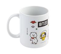 Grupo Erik - Mug BT21 350ml | Tasse en Céramique Sous Licence Officielle | Mug Café & Thé, Idée Cadeau Geek, Anniversaire ou Noël