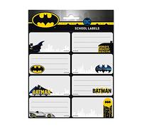 Grupo Erik - Pack de 16 Étiquettes Autocollantes de 8 x 4 cm, Batman | Étiquettes Scolaires, Étiquettes de Noël, Étiquettes pour Cahiers et Pochettes