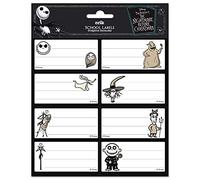 Grupo Erik - Pack de 16 Étiquettes Autocollantes de 8 x 4 cm, Disney, L'Étrange Noël de Mr Jack | Étiquettes Scolaires, Étiquettes de Noël, Étiquettes pour Cahiers et Pochettes ELE0285
