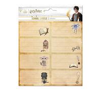 Grupo Erik - Pack de 16 Étiquettes Autocollantes Harry Potter 8 x 4 cm, Scolaires, de Noël, pour Cahiers et Pochettes ELE0291 Chibi