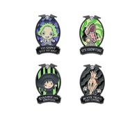 Grupo Erik - Pack de 4 Pins Beetlejuice | Goodies Beetlejuice, Accessoires Tim Burton