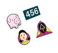 Grupo Erik - Pack de 4 pins Squid Game | Goodies de Squid Game