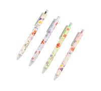 Grupo Erik - Pack de 4 Stylos Gel Sleepless Garden - rouge, vert, noir, violet | Pointe fine, Stylo Professionnel