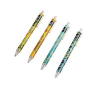 Erik – Pack de 4 stylos gel Van Gogh – pointe fine – stylo professionnel – Bleu, Vert, Orange, Rouge
