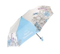 Erik Parapluie pliant Disney Alice au Pays des Merveilles – Automatique avec housse – Enfant