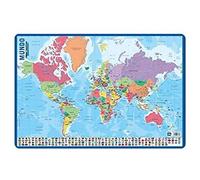 Grupo Erik - Planche Éducative - Affiche semi-rigide 40 x 59 cm - Carte du Monde - Espagnol
