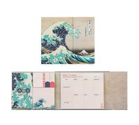 Grupo Erik | Planning Semaine Hokusai - avec Notes Adhésives | Planner Hebdomadaire, Papeterie de Bureau, Fournitures Scolaires, Organisateur de bureau