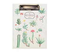 Grupo Erik - Porte Bloc A5 avec Pince Botanical - Support Feuille 14,8 x 21 cm, Classeur à Pince avec Rabat et Bloc-Notes Ligné, Porte Document avec Pochette