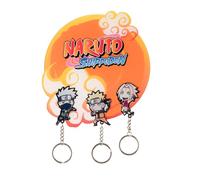 Grupo Erik | Porte-Clef Naruto Shippuden avec 3 Crochets | Porte-Clés Mural | Idée Cadeau Originale pour Fans d’Anime | Licence Officielle (16 x 16 cm)