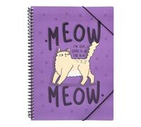 Grupo Erik - Porte Vue A4 Meow Meow | Porte Vues 30 Vues, Pochettes Plastiques, Classeur A4 Meow Meow