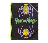 Grupo Erik Rick and Morty Porte-documents A4 - 30 poches - Pochettes en propylène | Porte-documents A4 avec fermeture | Cadeaux Rick and Morty