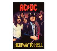 Erik – Affiche murale – Groupe AC DC Highway To Hell – 91,5 x 61 cm – Livrée roulée